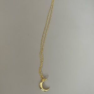 brand new gold evry jewels moon necklace